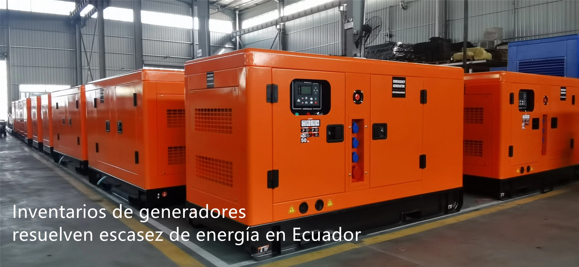 200 grupos geradores a diesel da EMEAN POWER em estoque ajudam o Equador a lidar com a escassez de energia